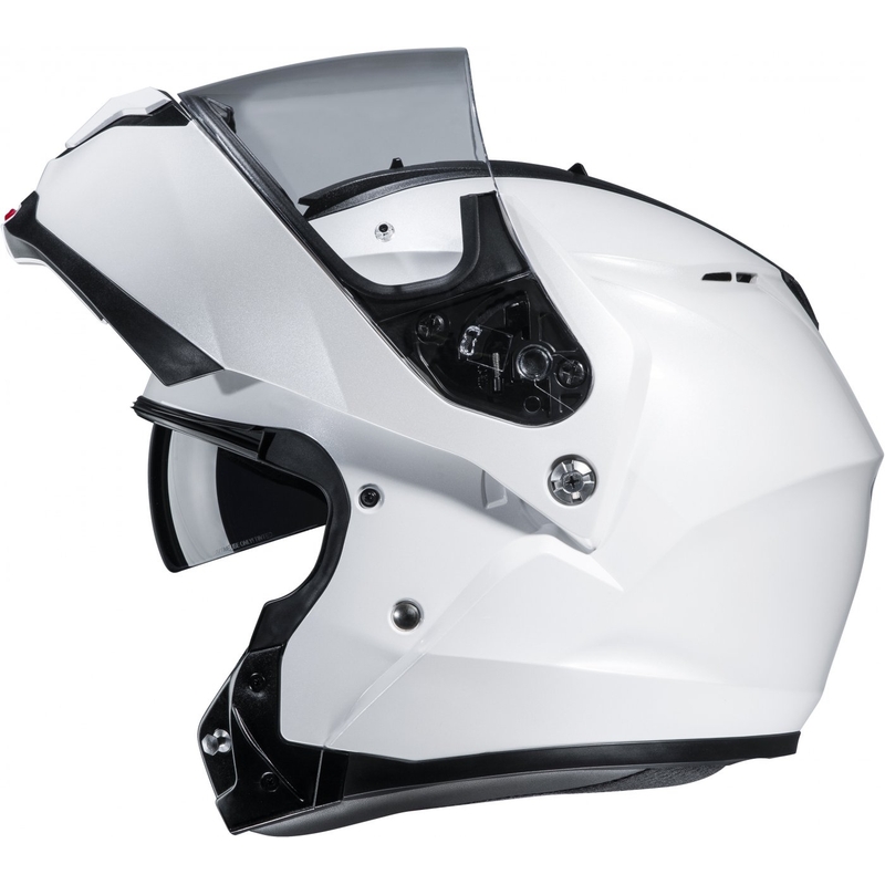 Flip-up motociklu ķivere HJC ķivere C91N Solid pearl white