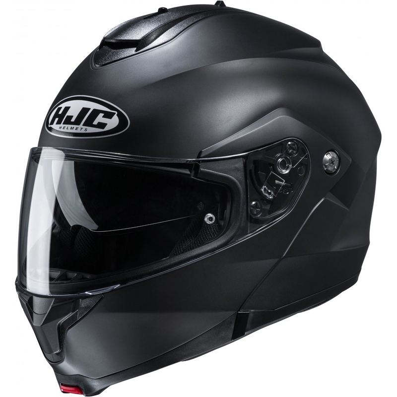 Atverama motocikla ķivere HJC C91N Solid daļēji melna