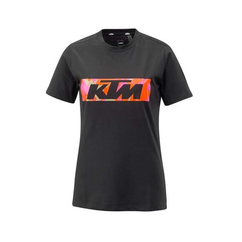 Sieviešu KTM Camo Tee melns izpārdošana
