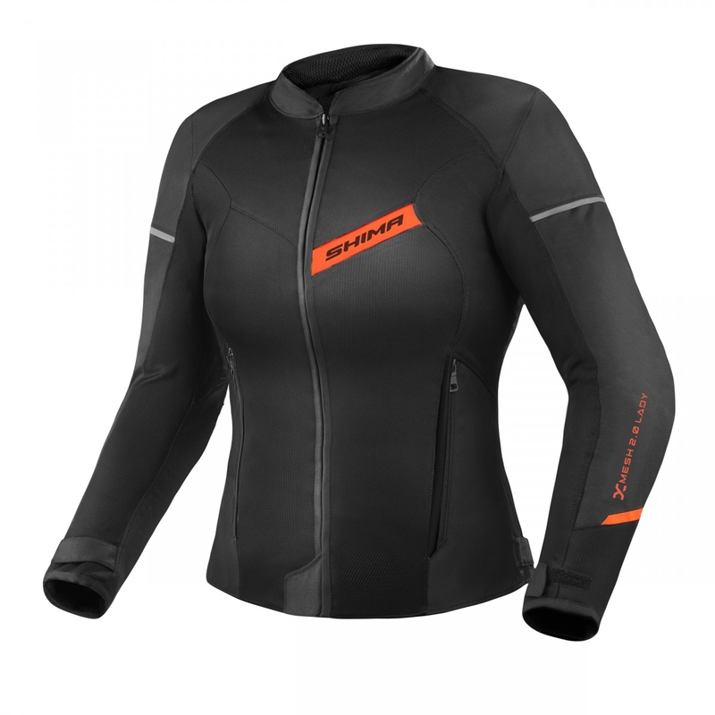 Sieviešu motocikla jaka Shima X-MESH 2.0 black-red