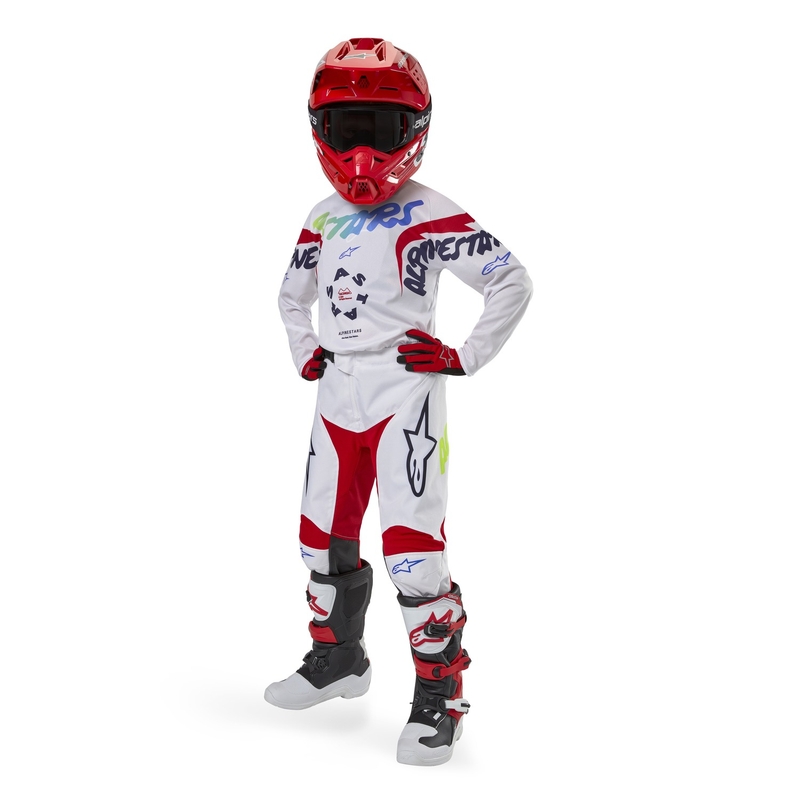 Bērnu motokrosa krekliņš Alpinestars Racer Hana white