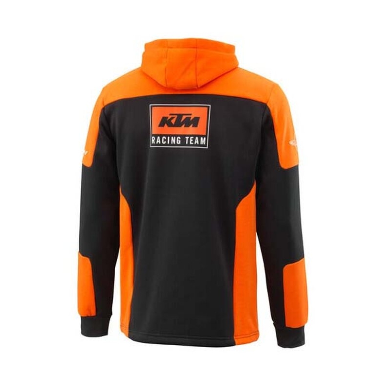 KTM Team Zip jaka ar kapuci melna-oranža