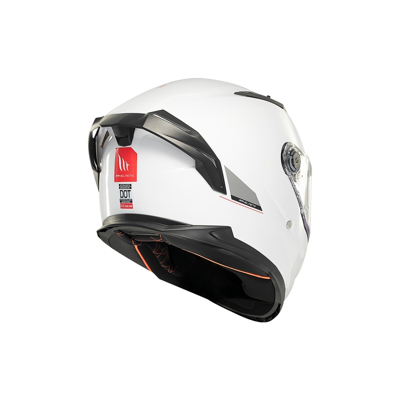 MT BRAKER SV SOLID A0 integrālā motociklu ķivere balta