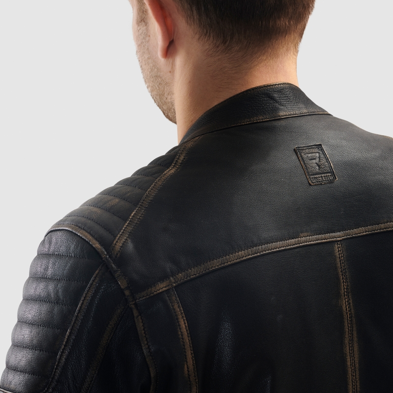 Rebelhorn Hunter II brūna ādas motocikla jaka