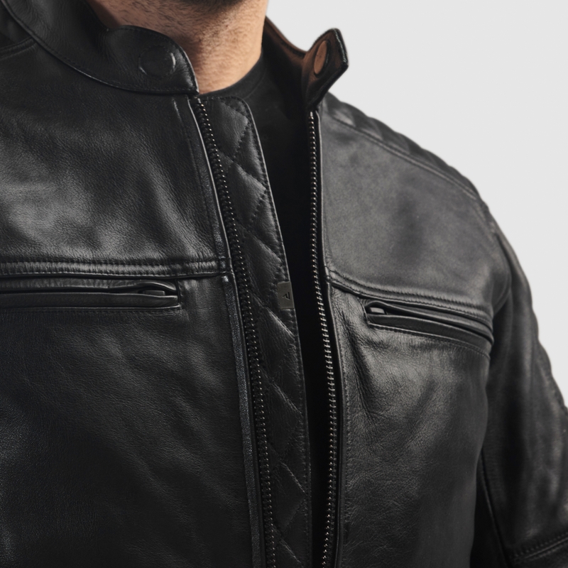 Rebelhorn Hunter II Black Ādas motocikla jaka