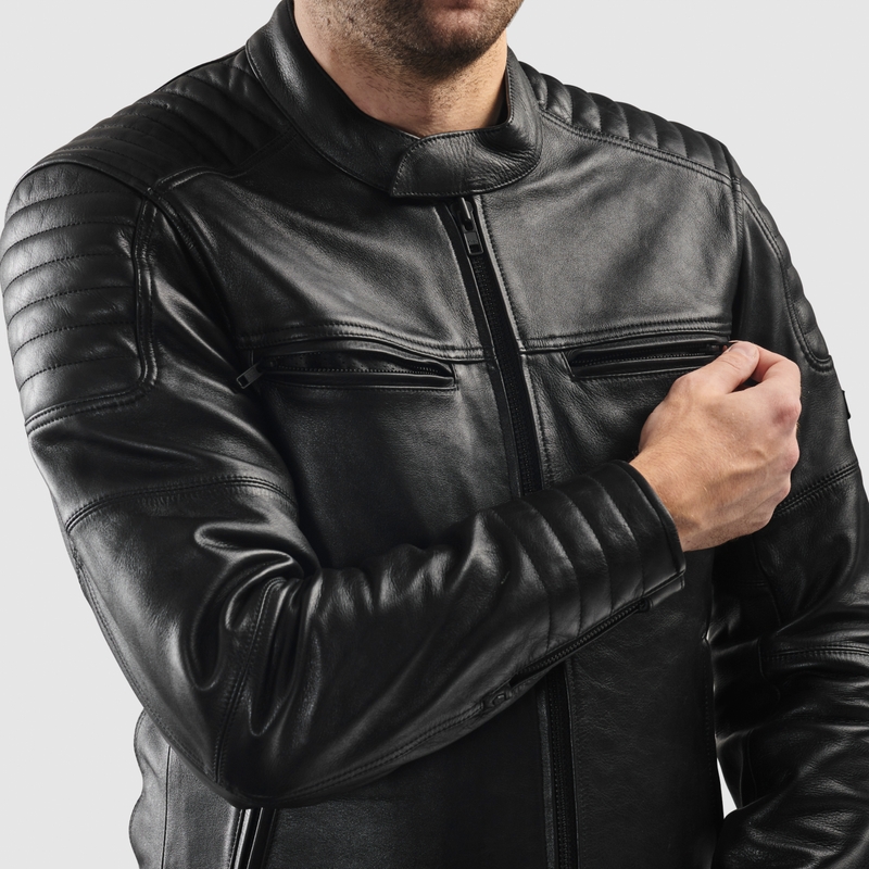 Rebelhorn Hunter II Black Ādas motocikla jaka