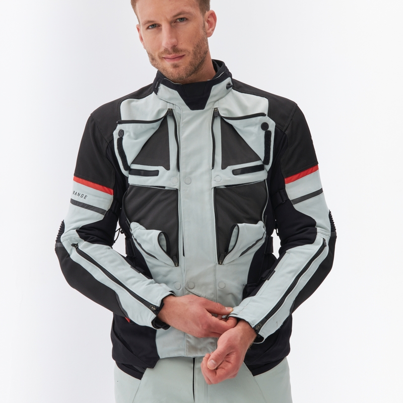 Rebelhorn Range pelēk-melni-arkana motocikla jaka