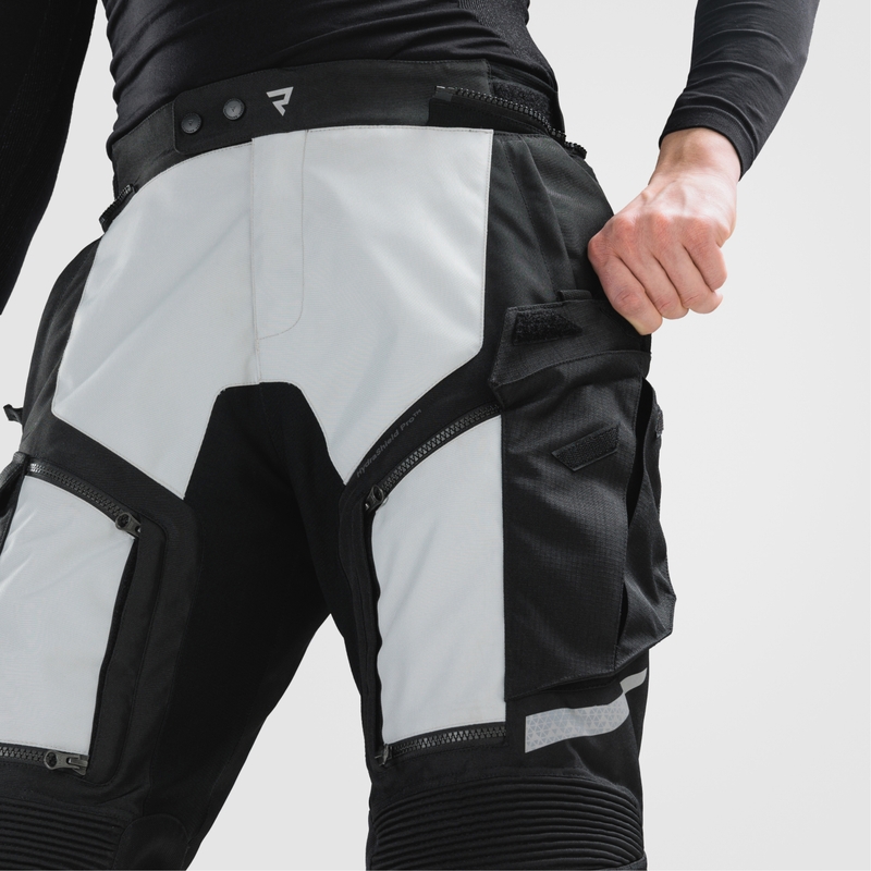 Rebelhorn Cubby V motocikla bikses melni pelēkas
