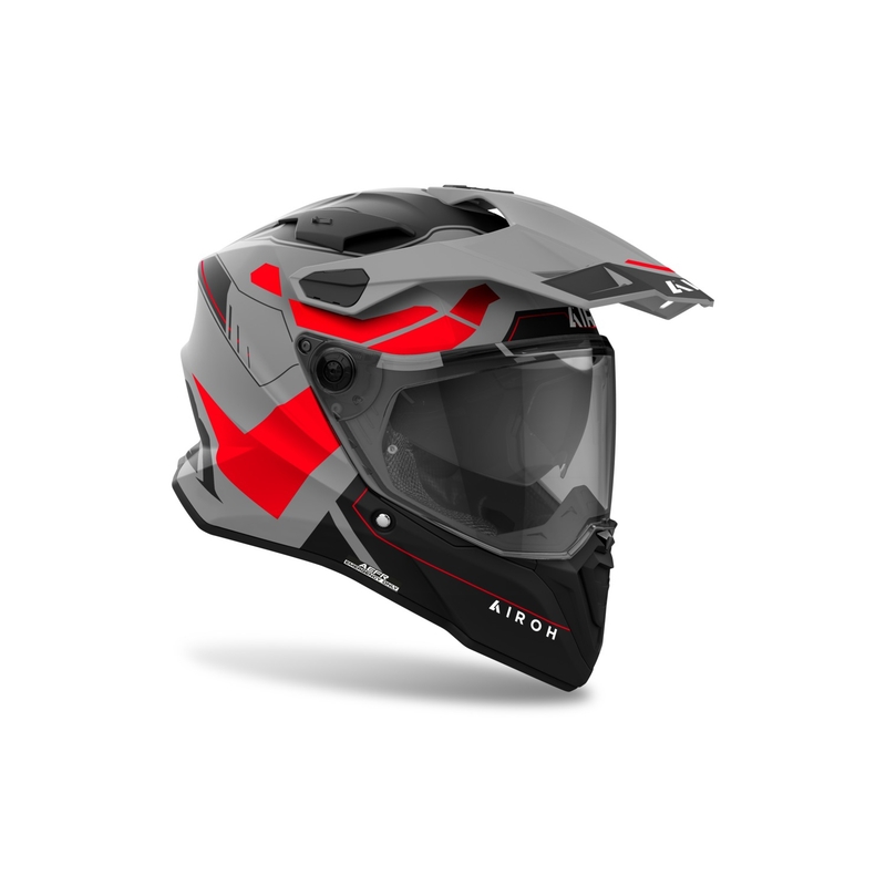 Enduro ķivere Airoh Commander 2 Reveal matēti sarkana fluo krāsas