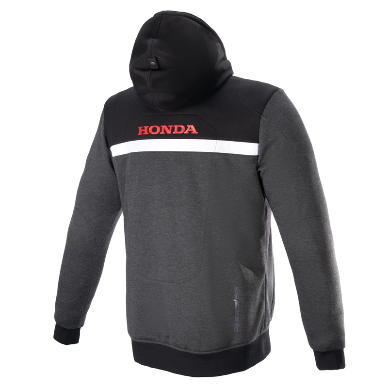 Alpinestars Chrome Street Hoodie Honda melns-pelēks-sarkans