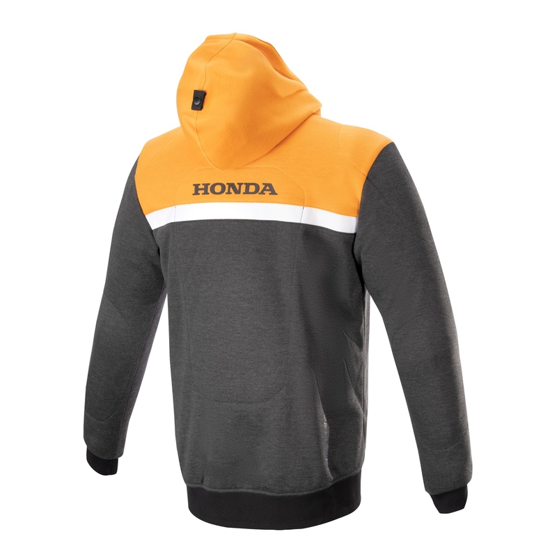 Alpinestars Chrome Street Hoodie Honda melna-pelēka-oranža
