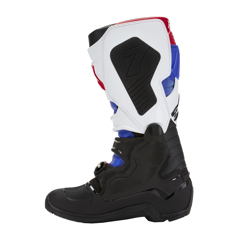 Alpinestars Tech 7 Enduro Drystar Honda melni-zili-balti-sarkani motociklu zābaki