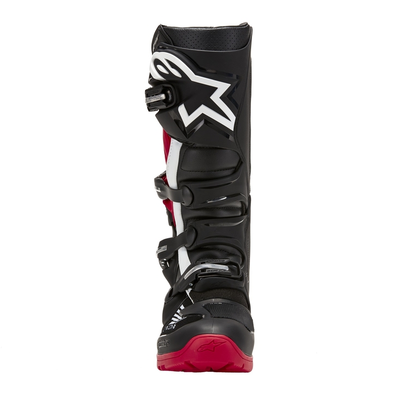 Alpinestars Tech 7 Enduro Drystar Honda melni un sarkani motociklu zābaki