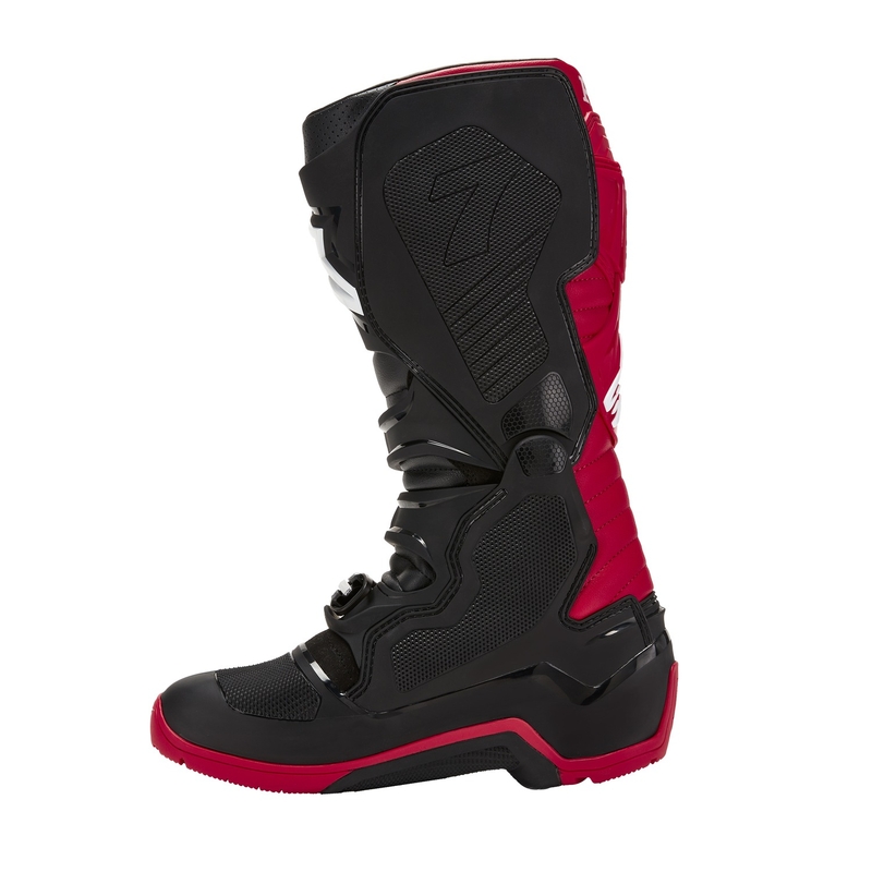 Alpinestars Tech 7 Enduro Drystar Honda melni un sarkani motociklu zābaki