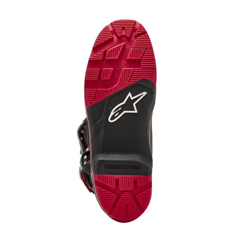 Alpinestars Tech 7 Enduro Drystar Honda melni un sarkani motociklu zābaki