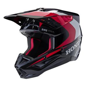 Alpinestars S-M5 Honda motokrosa ķivere melns-arkans-pelēks