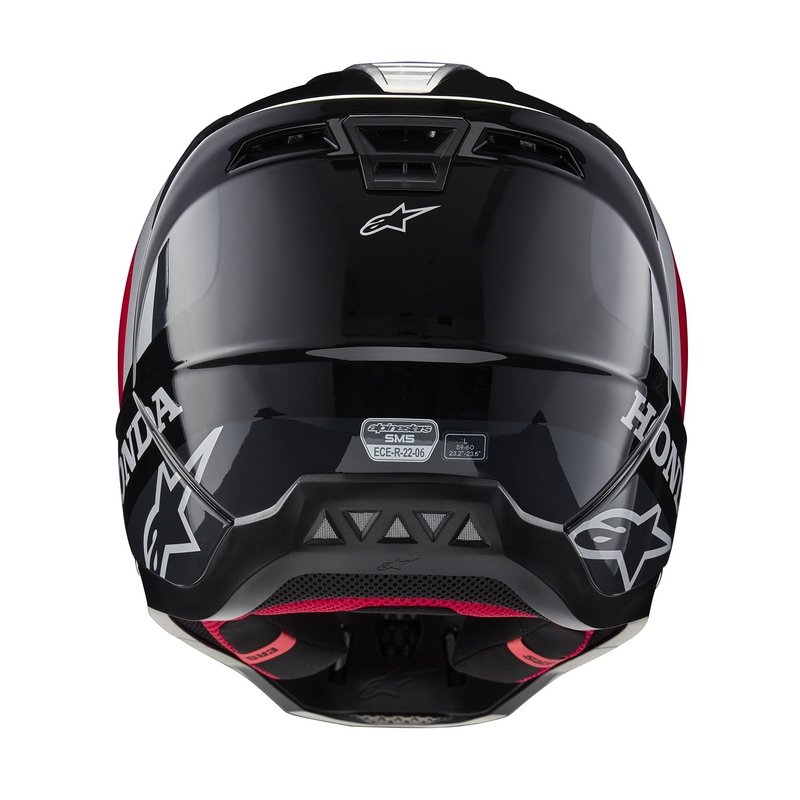 Alpinestars S-M5 Honda motokrosa ķivere melns-arkans-pelēks