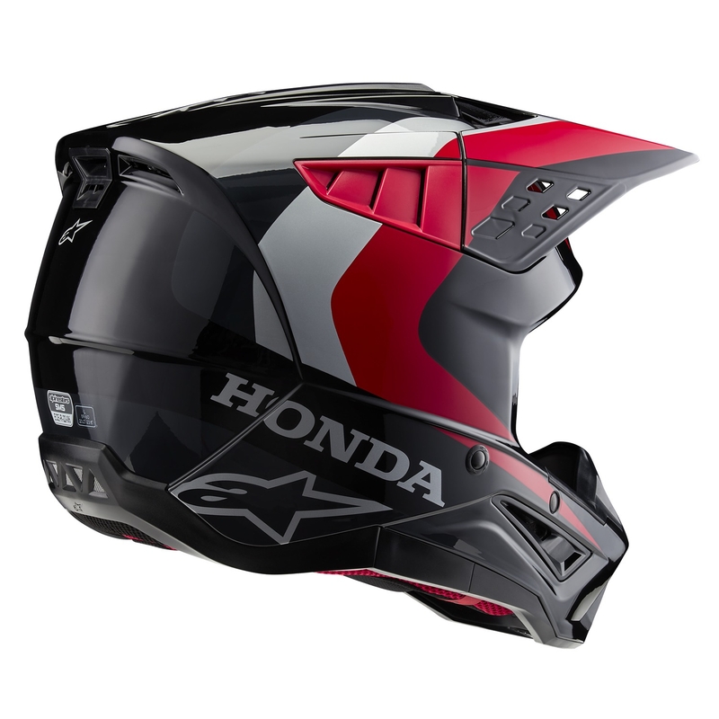 Alpinestars S-M5 Honda motokrosa ķivere melns-arkans-pelēks