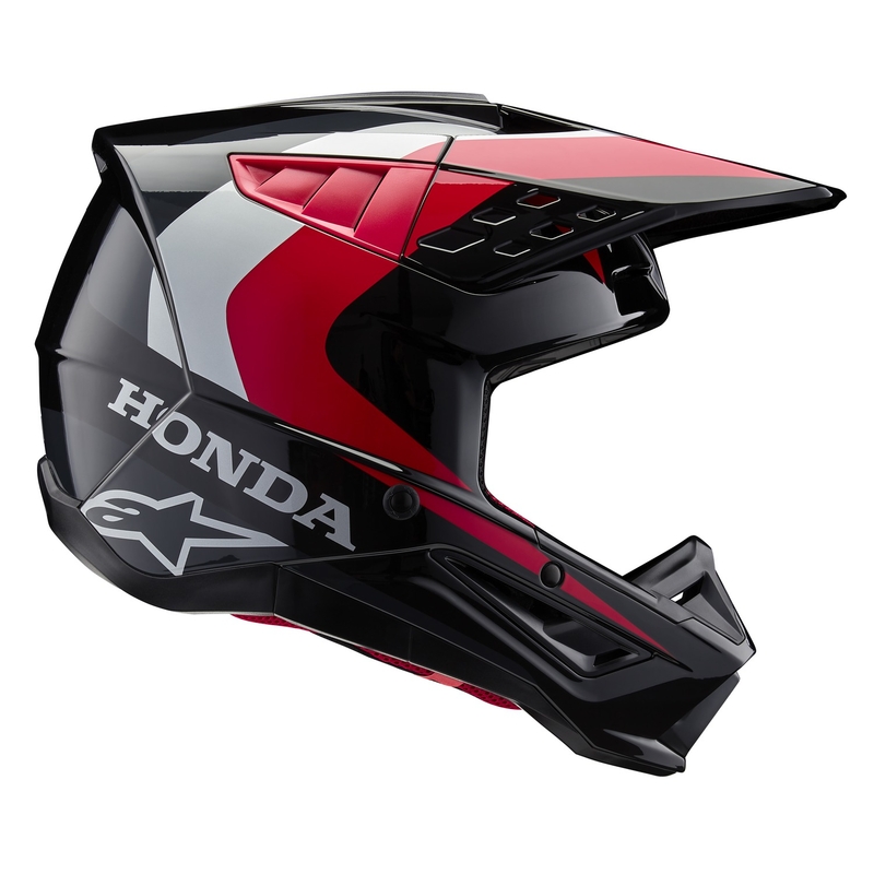 Alpinestars S-M5 Honda motokrosa ķivere melns-arkans-pelēks