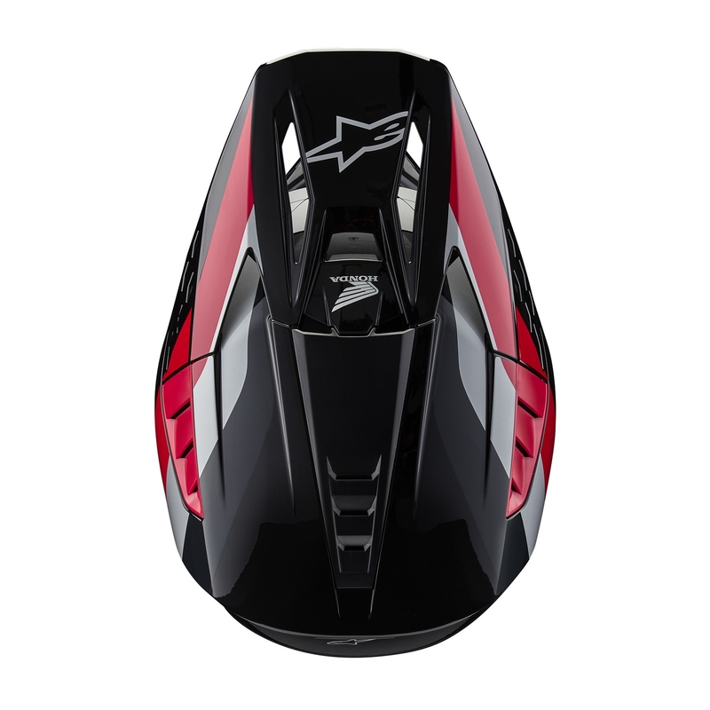 Alpinestars S-M5 Honda motokrosa ķivere melns-arkans-pelēks