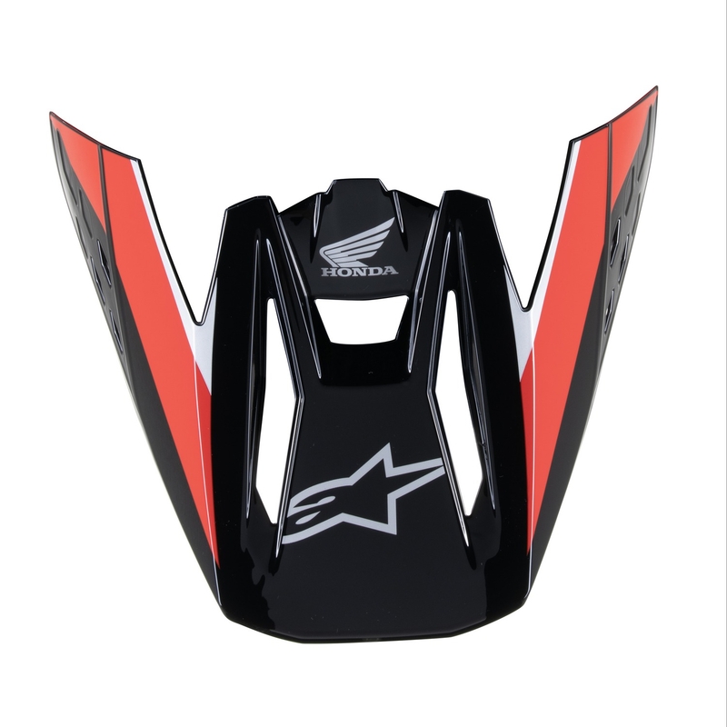 Aizsegs ķiverei Alpinestars S-M5 Honda melns-sarkans-pelēks