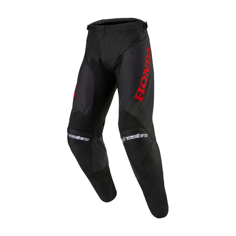 Alpinestars Racer Iconic Honda motokrosa bikses melnas un sarkanas