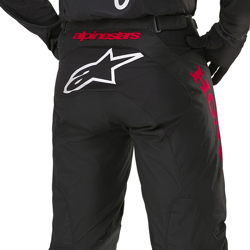 Alpinestars Racer Iconic Honda motokrosa bikses melnas un sarkanas