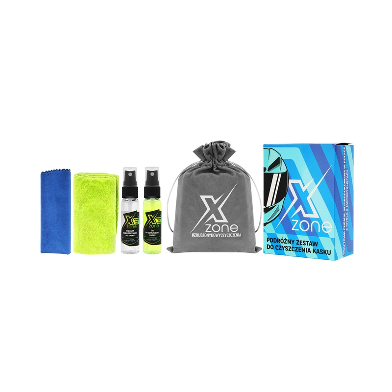 Xzone ķiveres tīrīšanas ceļojumu komplekts