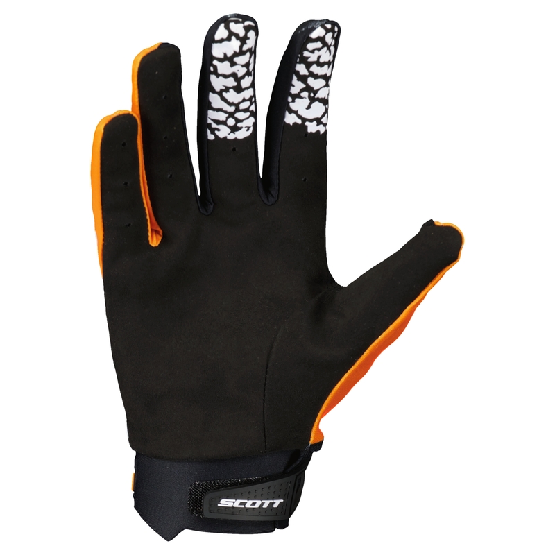 Bērnu motokrosa cimdi SCOTT EVO TRACK melni-oranži