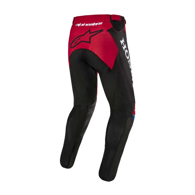 Alpinestars Racer Iconic Honda motokrosa bikses sarkanā-melnā-zilā-baltā kolekcija