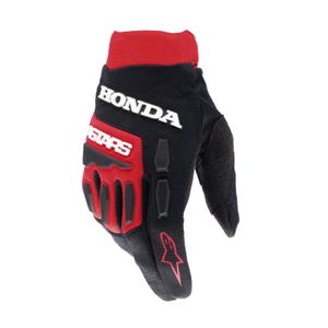 Alpinestars Full Bore Honda motokrosa cimdi sarkani un melni