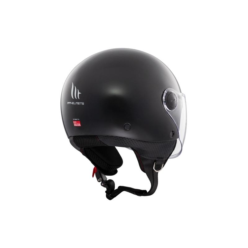 MT Street S Open motociklu ķivere Gloss Black