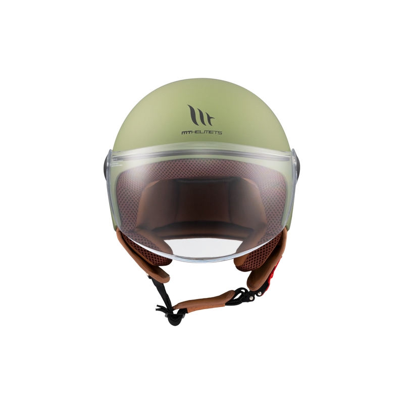 MT Street S atvērta motocikla ķivere matēti zaļa