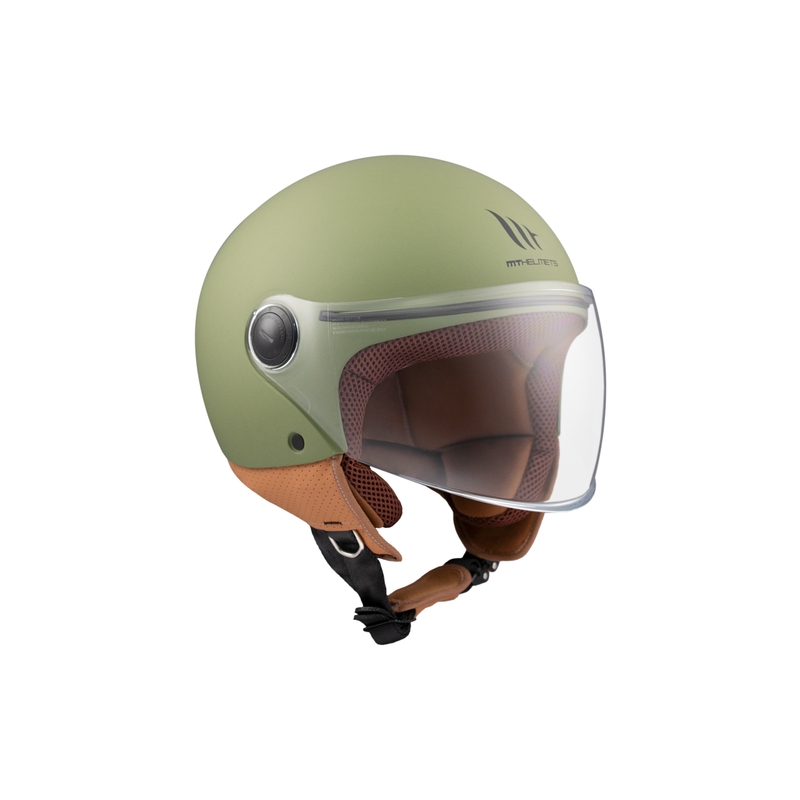 MT Street S atvērta motocikla ķivere matēti zaļa