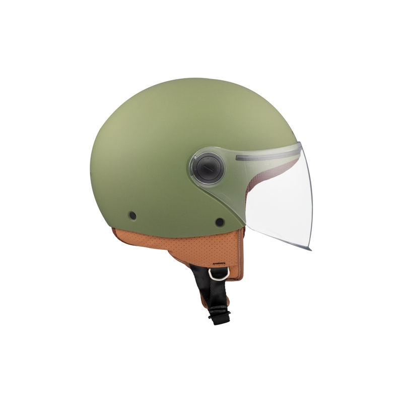 MT Street S atvērta motocikla ķivere matēti zaļa