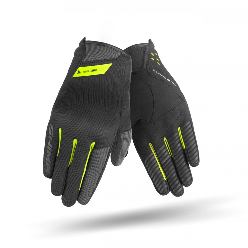 Motocikla cimdi Shima One EVO yellow fluo black