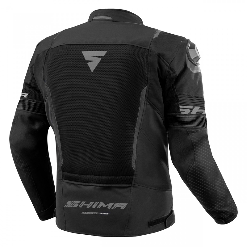 Shima Solid 2.0 Vent Black motocikla jaka
