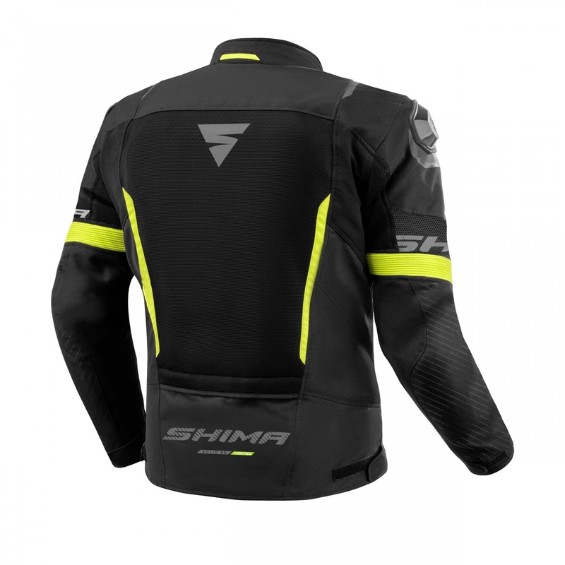 Motocikla jaka Shima Solid 2.0 Vent black-fluo yellow