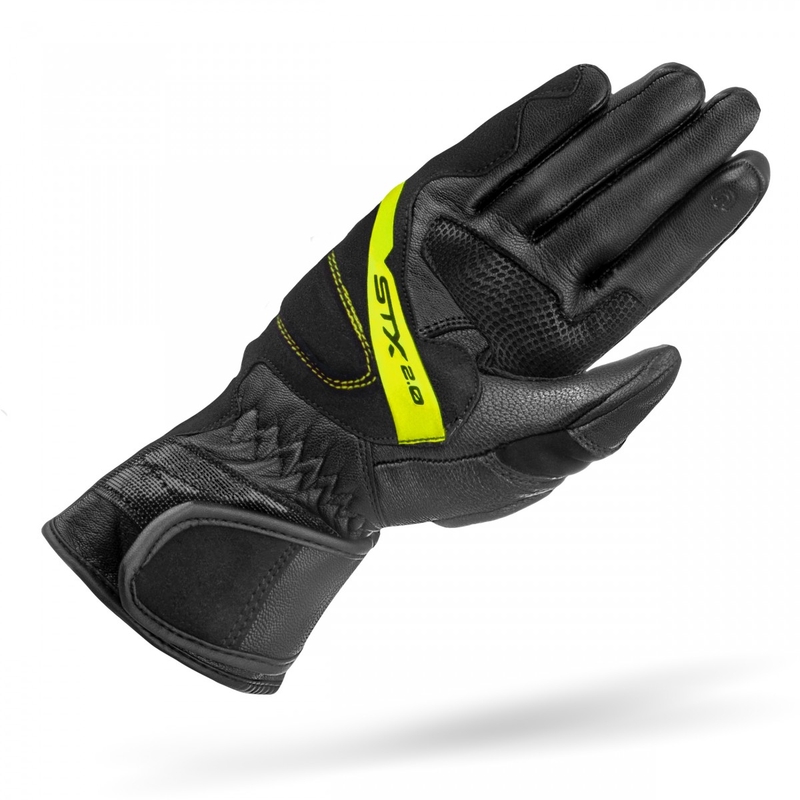 Motocikla cimdi Shima STX 2.0 black-fluo yellow