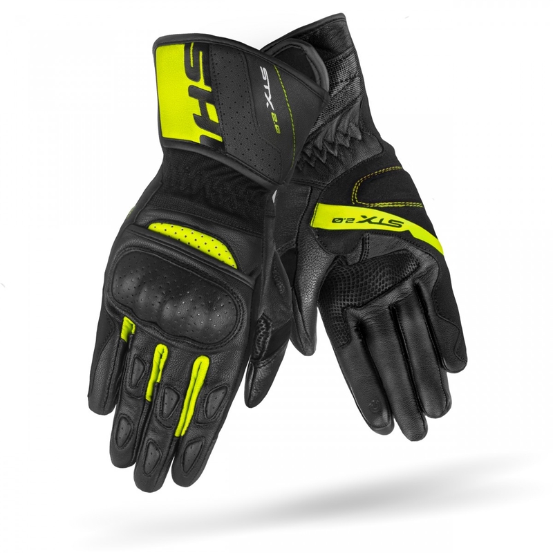 Motocikla cimdi Shima STX 2.0 black-fluo yellow