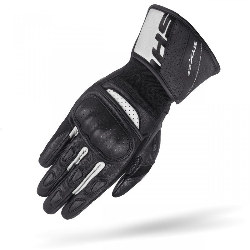 Motocikla cimdi Shima STX 2.0 melns un balts