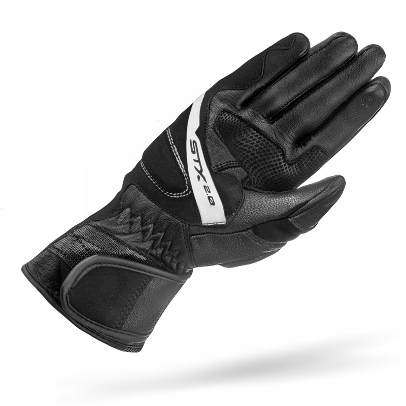 Motocikla cimdi Shima STX 2.0 melns un balts