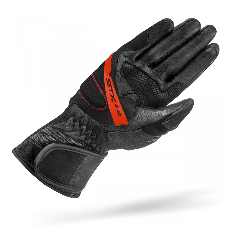 Motocikla cimdi Shima STX 2.0 melni-sarkani