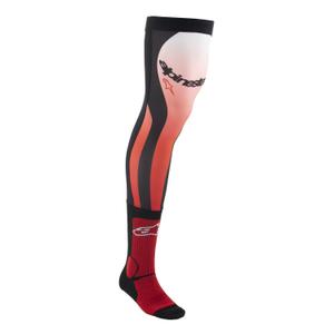 Alpinestars Knee Brace Zeķes Red Fluo White Black