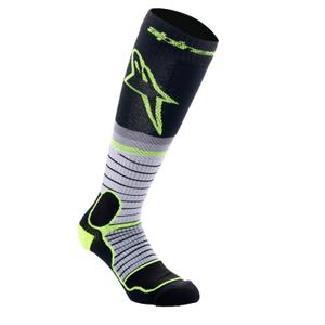 Alpinestars MX PRO zeķes melni-dzelteni-fluo-pelēkas
