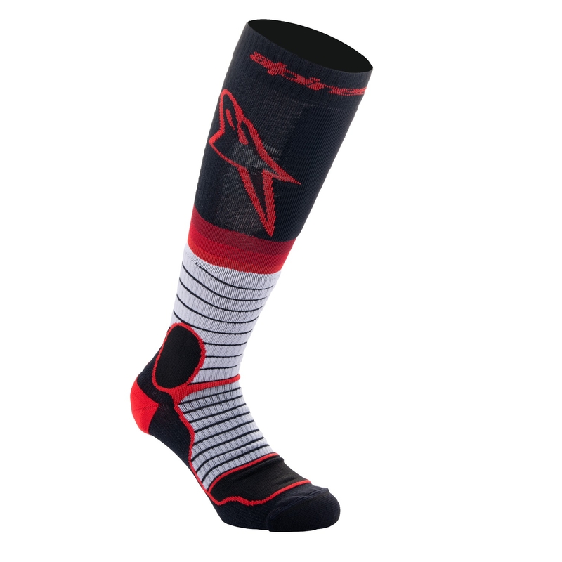 Alpinestars MX PRO melni-arkani-pelēkas zeķes