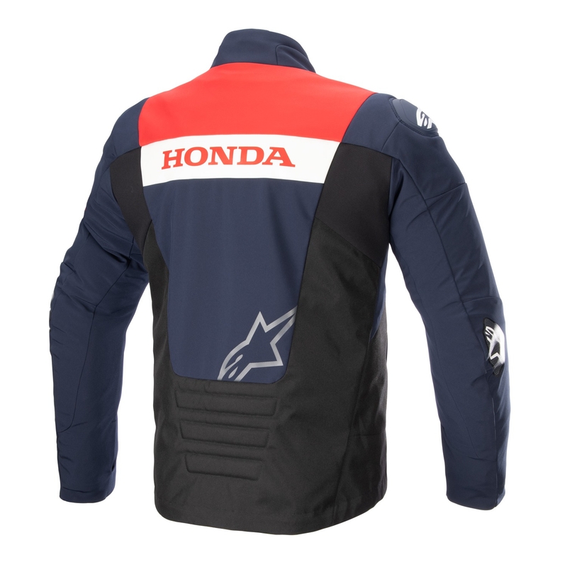 Alpinestars SMX ūdensnecaurlaidīga Honda Blue-Black-Red-White motocikla jaka
