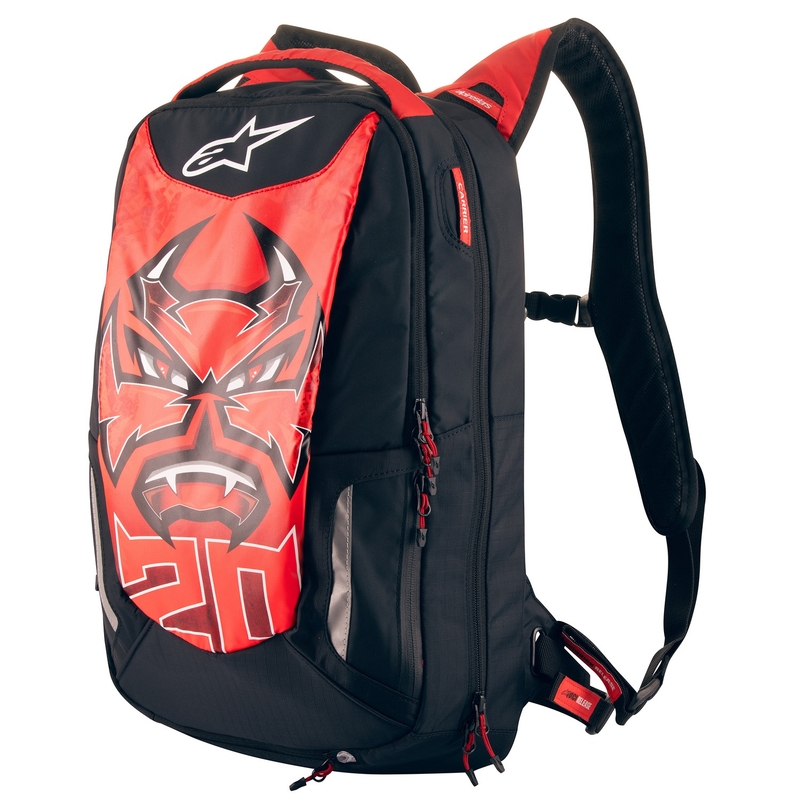 Batoh Alpinestars City Hunter FQ20 2024 černo-červeno-bílý