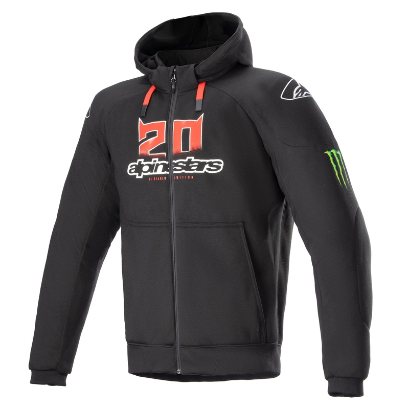 Alpinestars Chrome Ignition Monster FQ20 melns-arkans-balts-zaļš motocikla jaka