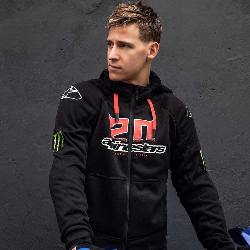Alpinestars Chrome Ignition Monster FQ20 melns-arkans-balts-zaļš motocikla jaka